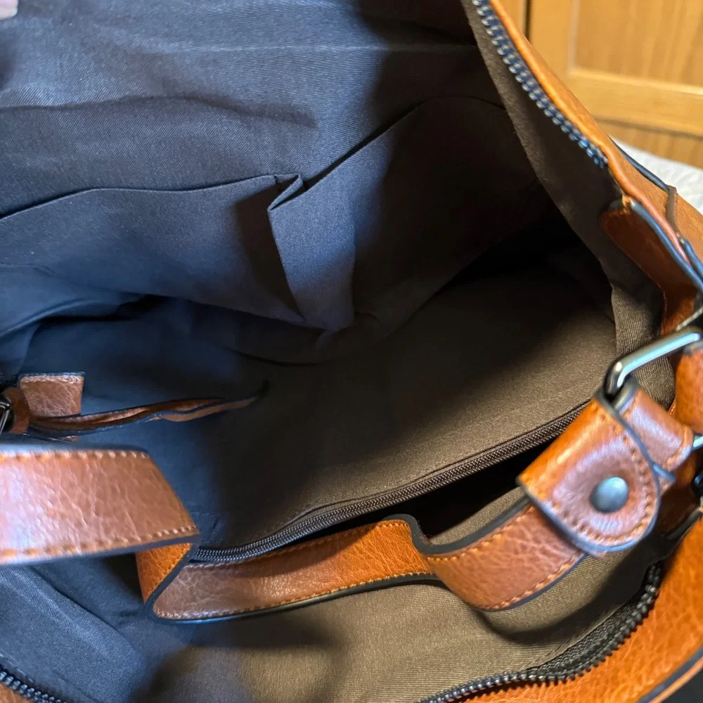 Crossbody Shoulder Bag, Top Handle‎ Satchel, Zipper Pockets